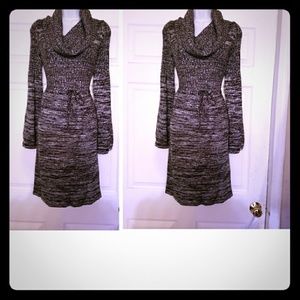 Calvin Klein Gray knit sweater dress